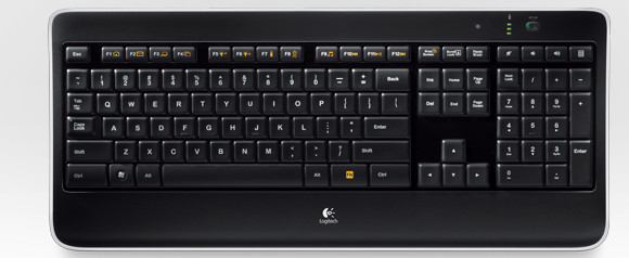 Logitech wireless illuminated keyboard K800 packs glow in the dark goodness