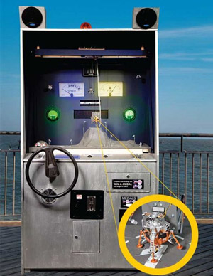 Lunar Lander rebuilt on Southwold Pier