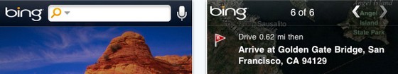 Microsoft Bing v1.1 app for iPhone, iPod touch