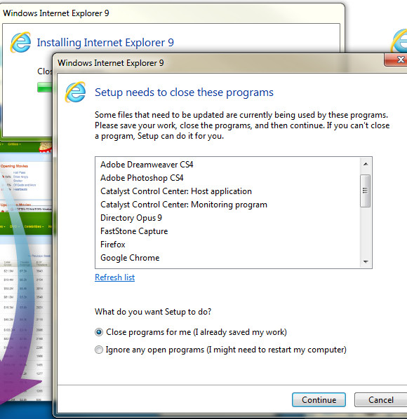 Microsoft Internet Explorer 9 annoys before it's even begun