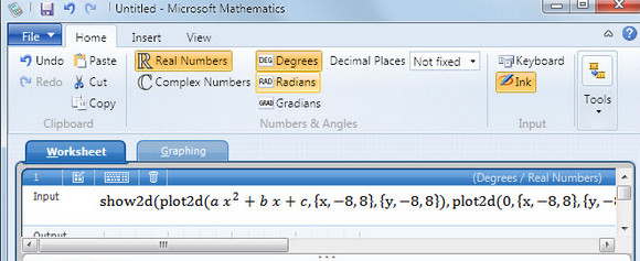 Microsoft Mathematics 4.0 graphic calculator is yours for free