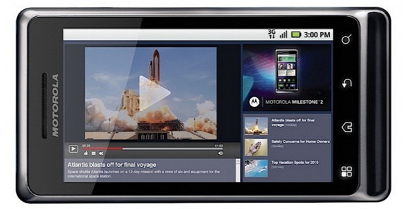 Motorola Android Milestone 2 handset ready to blast out of Basingstoke