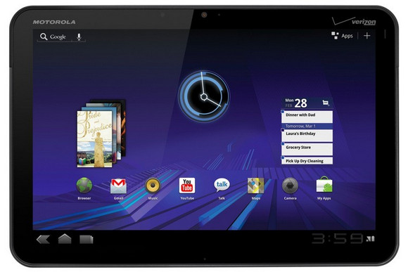 Motorola Xoom 10.1 inch Android tablet packs dual cameras, 10hrs battery life