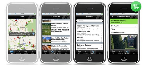National Trust launch Apple iPhone app