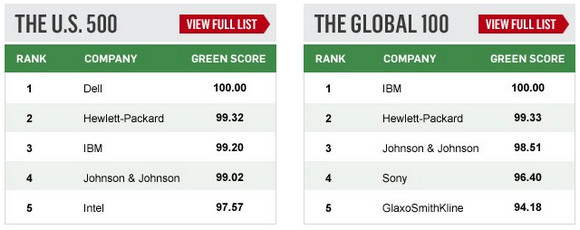Newsweek environmental rankings: Dell and IBM grab the tech honours