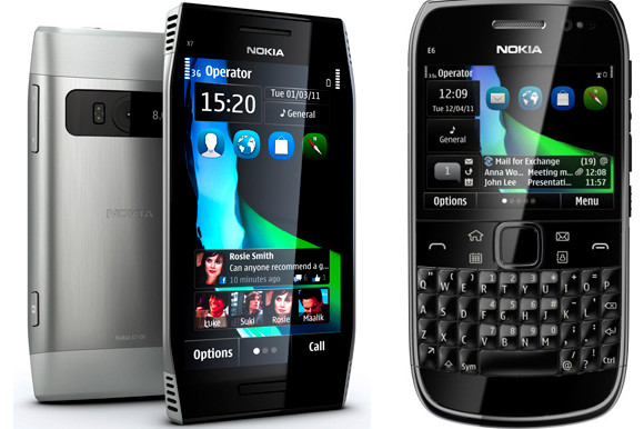 Nokia announces E6, X7 smartphones running new Symbian Anna OS 