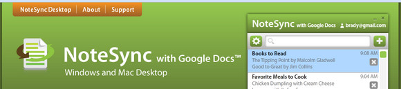 Notesync Google Docs desktop sync for Windows and Mac - review