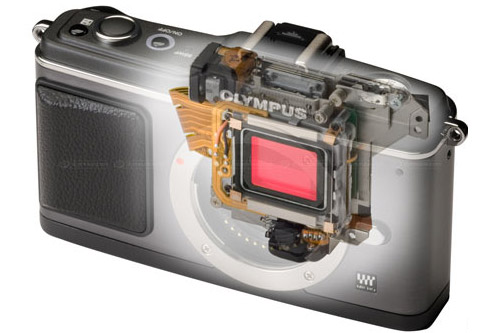 Olympus E-P2 Micro Four Thirds retro camera looks a good 'un