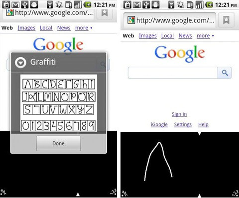 Old school Palm Graffiti text input now available for Android