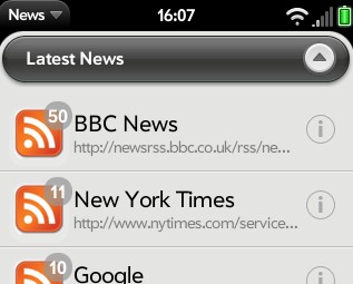 News Feed - RSS news reader for Web OS