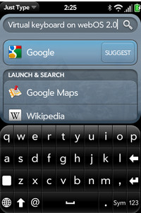 Onscreen keyboard finally coming to the webOS