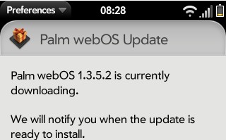 Palm webOS 1.3.5.2 update rocks into the UK