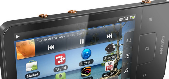 Philips GoGear Connect 3 media player packs in Android 2.3