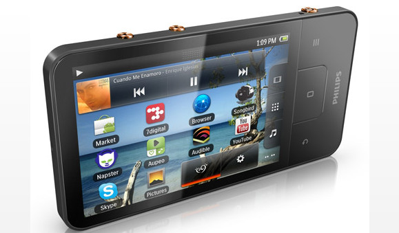 Philips GoGear Connect 3 media player packs in Android 2.3