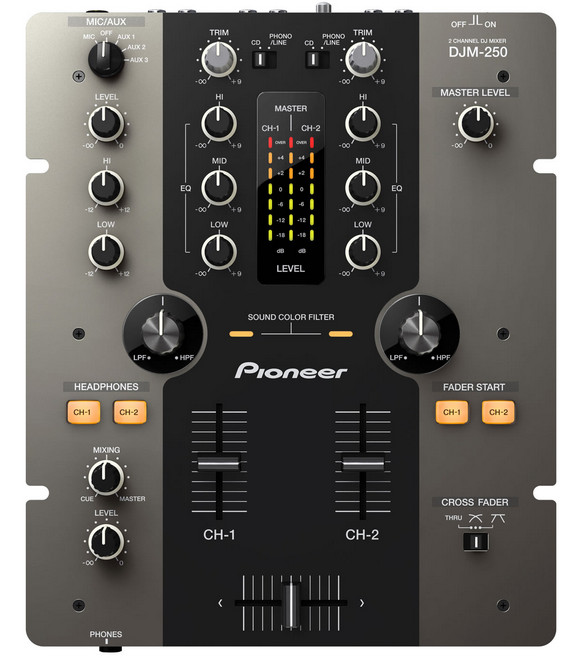 Pioneer DJM-250 DJ mixer - bangin' pro quality slider action for £249