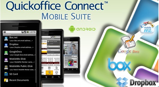 Quickoffice Connect Mobile Suite for Android devices released