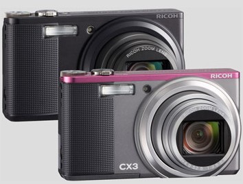 Ricoh CX3 10MP digicam pack CMOS sensor and HD movie