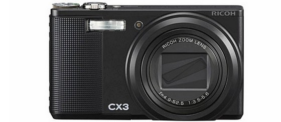 Ricoh CX3 10MP digicam pack CMOS sensor and HD movie