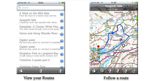 iPhone outdoors: Ordnance Survey mapping for wallkers