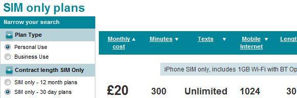 What's the best UK data hungry monthly rolling mobile tariff?