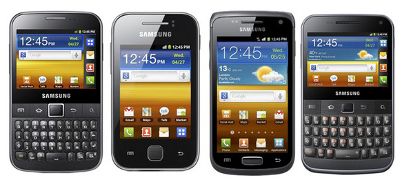 Samsung slams down four new smartphones