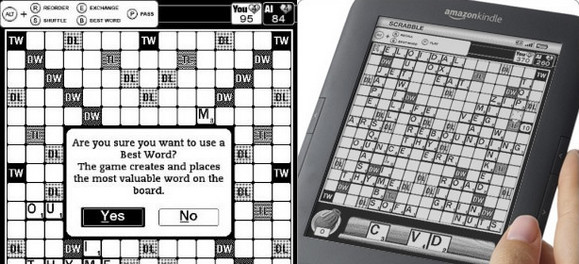 Scrabble for Kindle app released