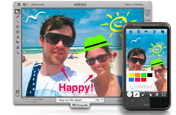 Skitch app for Mac goes free, Android app promises 'addictive' fun