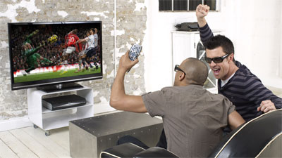 Sky 3DTV launches in April - beery football fans get early look