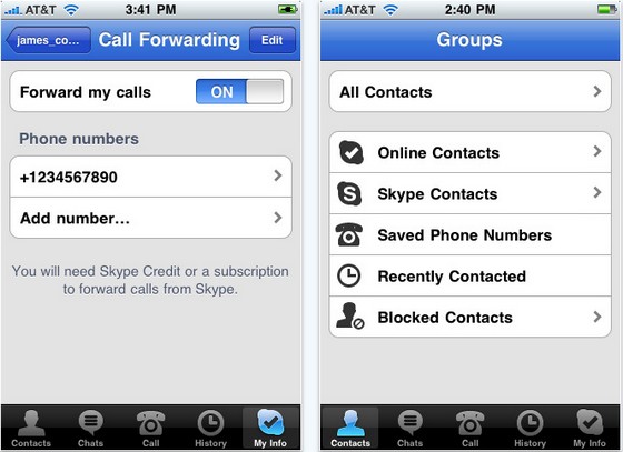 Skype 2.0 for the iPhone adds 3G calling