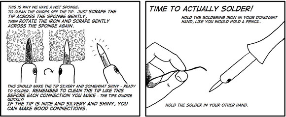 Soldering is Easy comic book is the perfect tutor 