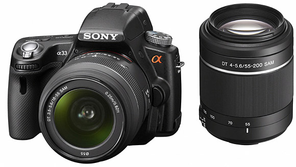 Sony SLT-A55V and SLT-A33 Alpha dSLRs offer 'Translucent Mirror Technology'