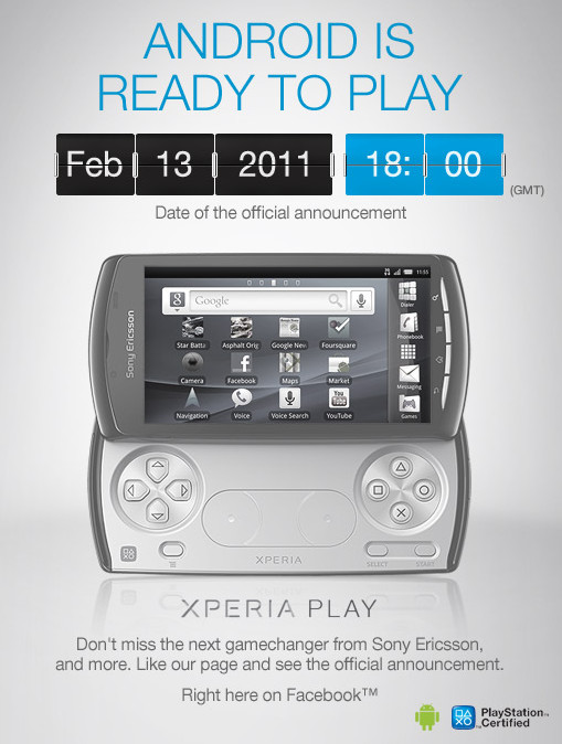 Sony Ericsson Xperia Play (aka Playstation Phone) confirmed