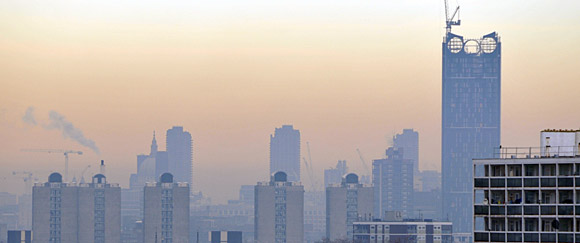 London Razor - high tech skyscraper with built in turbines