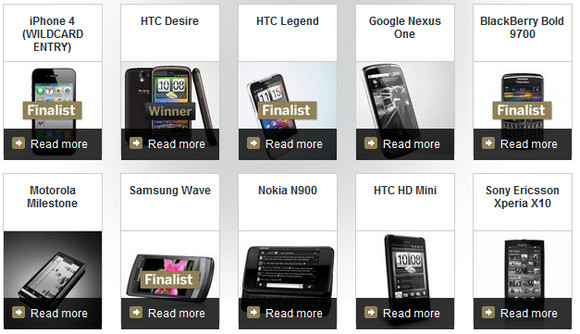T3 tech awards: HTC Desire triumphs over iPhone 4, Apple bag awards galore