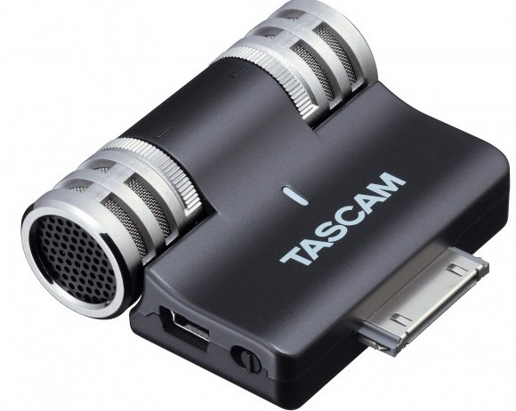 Tascam iM2 stereo mic adds pro recording capability to Apple iOS devices 