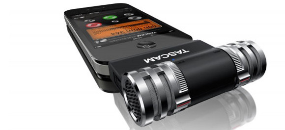 Tascam iM2 stereo mic adds pro recording capability to Apple iOS devices 