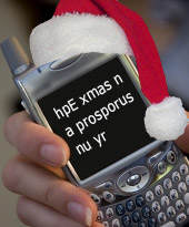Text this: Happy Christmas! Record SMS/MMS numbers over the festive period