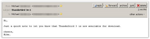 Mozilla Thunderbird 3.0 RC1 - full review