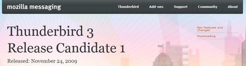 Mozilla Thunderbird 3.0 RC1 - full review