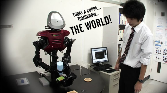 Japanese boffins show off decision making robot. Humans look worried