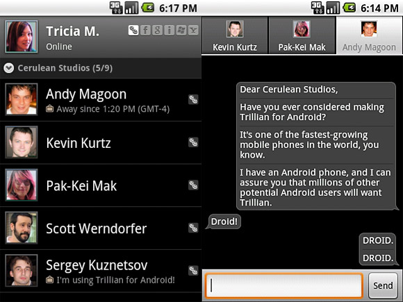 Trillian for Android instant messaging app on its way