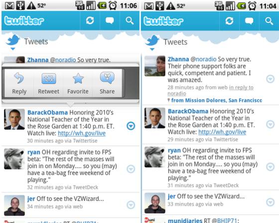 Twitter release Android app