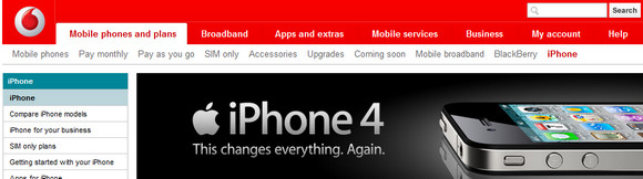 Vodafone PAYG iPhone 4 undercuts Apple's prices, throws in free data