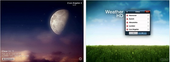 Weather HD for the iPad - lush, gorgeous, stunning - but a bit pointless