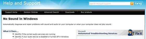 Fixing sound issues with Vista/Windows 7