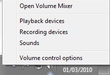 Fixing sound issues with Vista/Windows 7