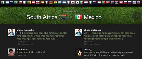 Twitter cashes in on Word Cup fever with dedicated homepage