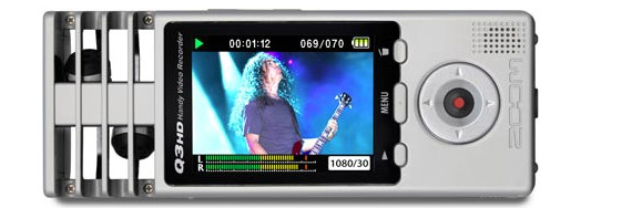Zoom Q3HD offers high quality audio and video recordings in a bijou package