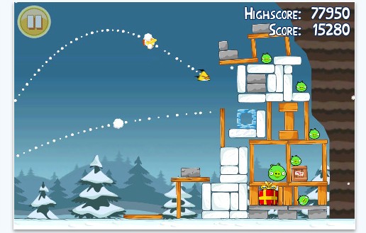 Angry Birds Christmas edition for iPhone and Android
