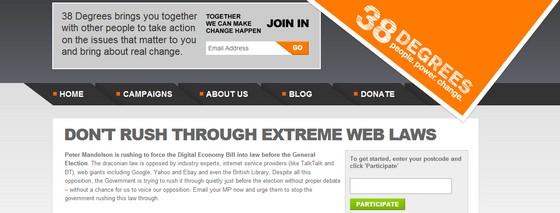 There’s a lot to be concerned about the Digital Economy Bill that is being pushed through the law-making process with unseemly haste. In response, an activist website has sprung up...